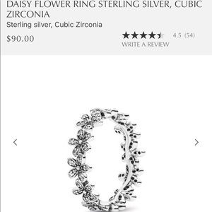 Pandora Daisy Flower Ring